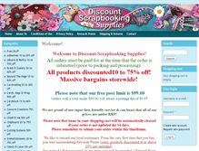 Tablet Screenshot of discountscrapbooking.com.au